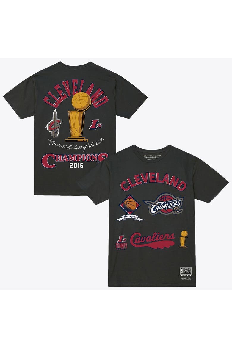 Men's Mitchell & Ness  Charcoal Cleveland Cavaliers Hardwood Classics Legacy Defined T-Shirt, Main, color, Charcoal