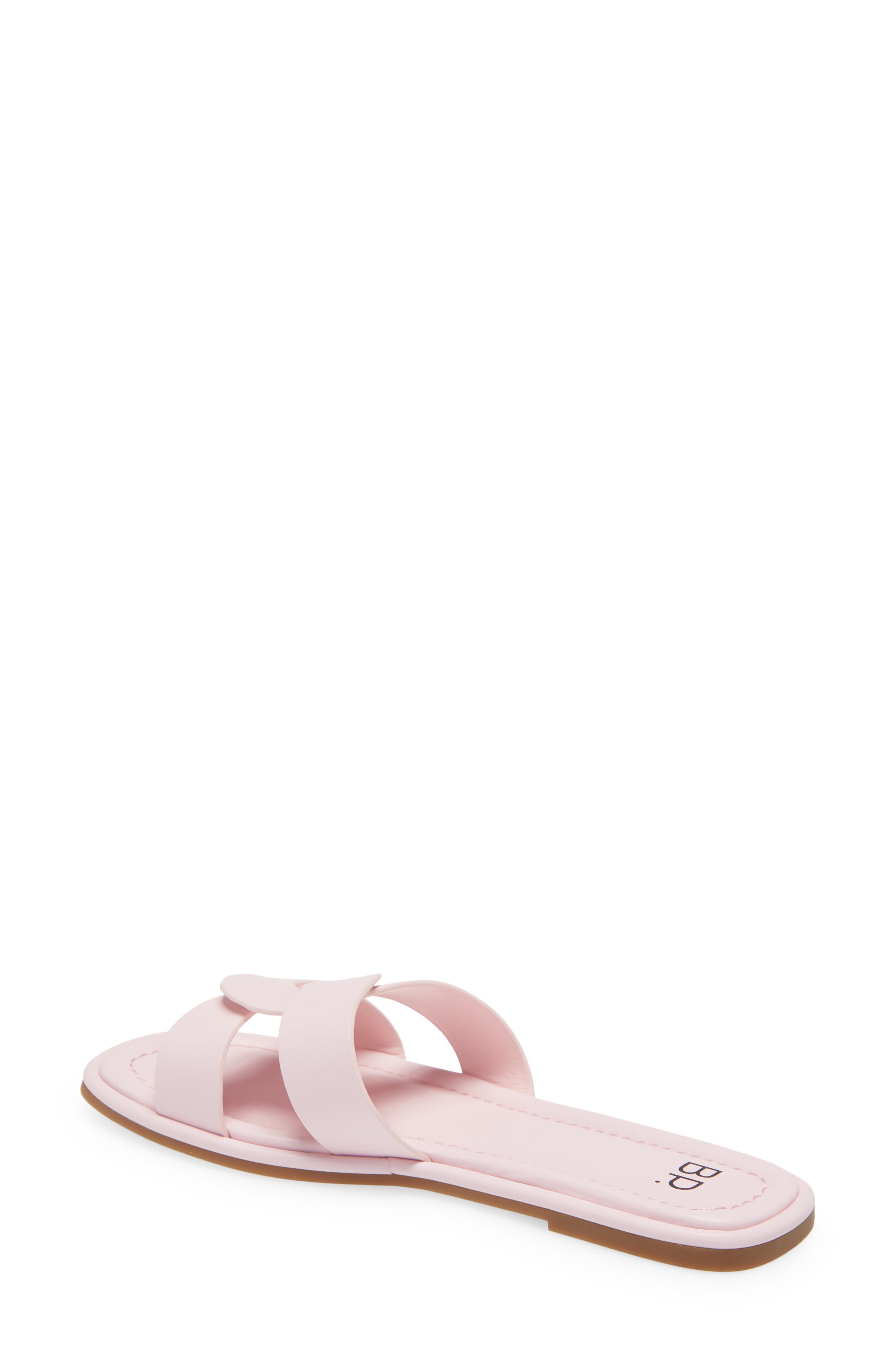 Ariya Faux Leather Slide Sandal, Alternate, color, PINK CHALK