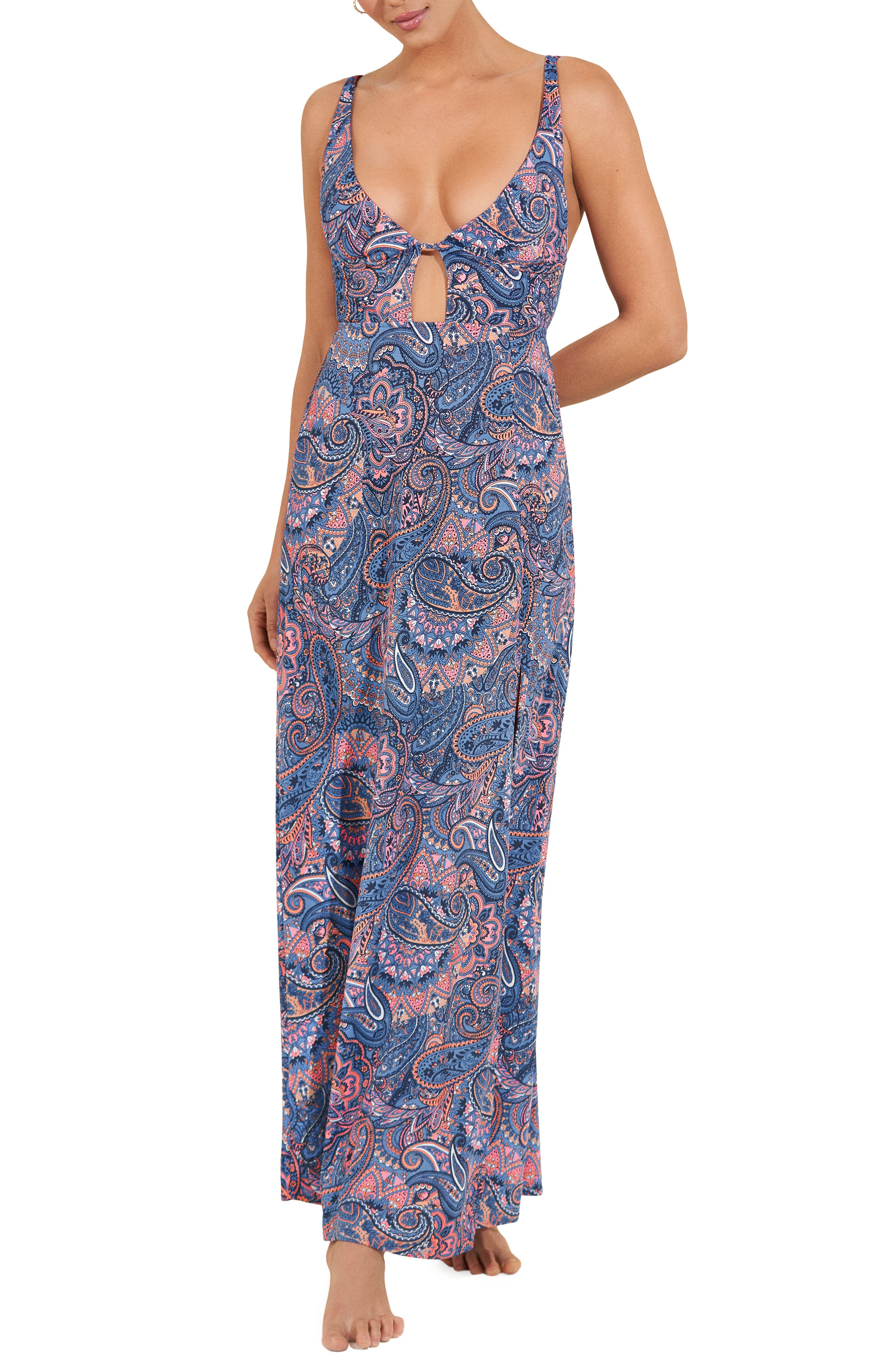 Maaji Persian Rug Print Cover-Up Maxi Sundress