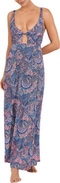 Maaji Persian Rug Print Cover-Up Maxi Sundress