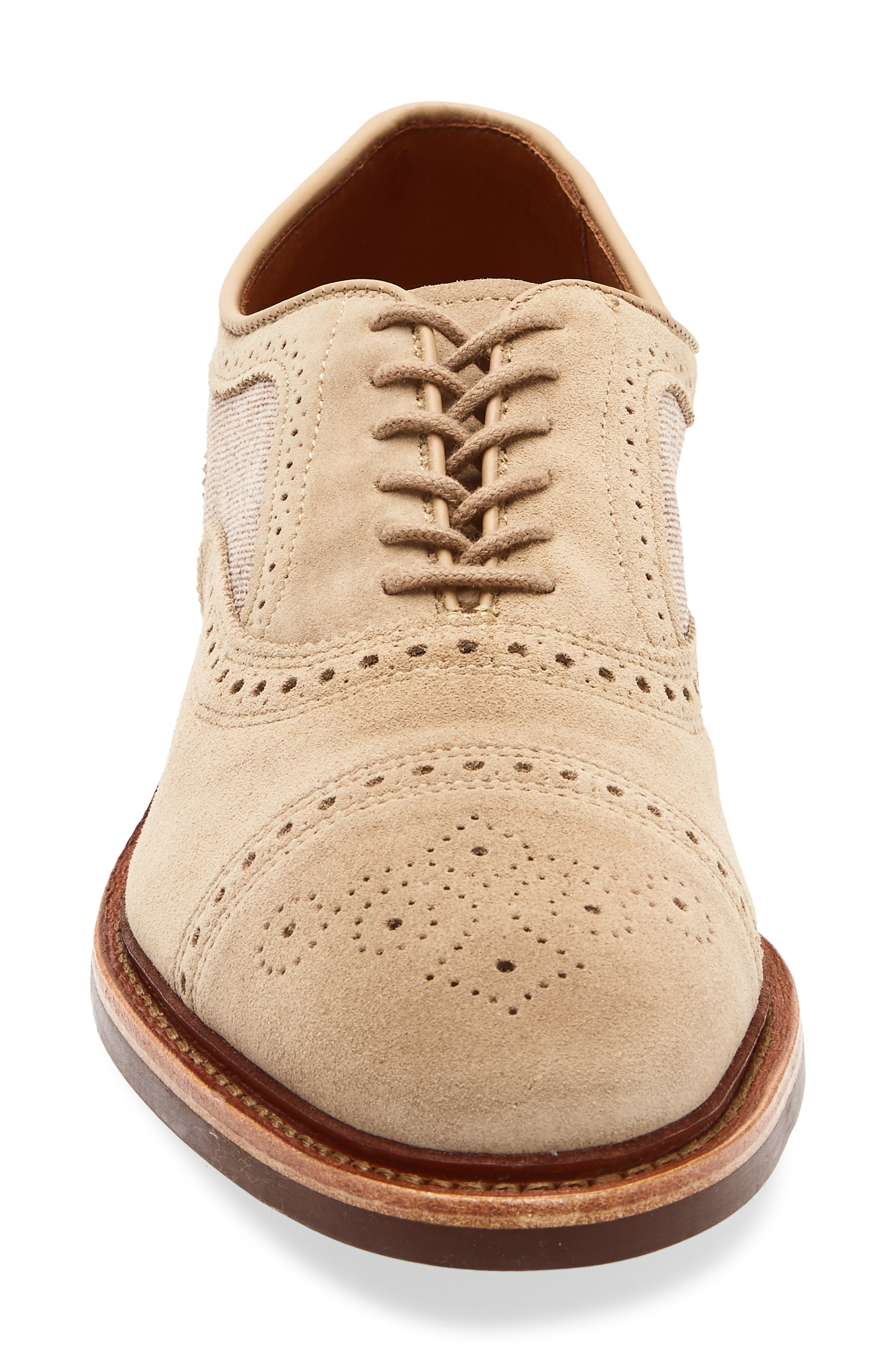 Allen Edmonds Strandmok Cap Toe Oxford, Alternate, color, Bone