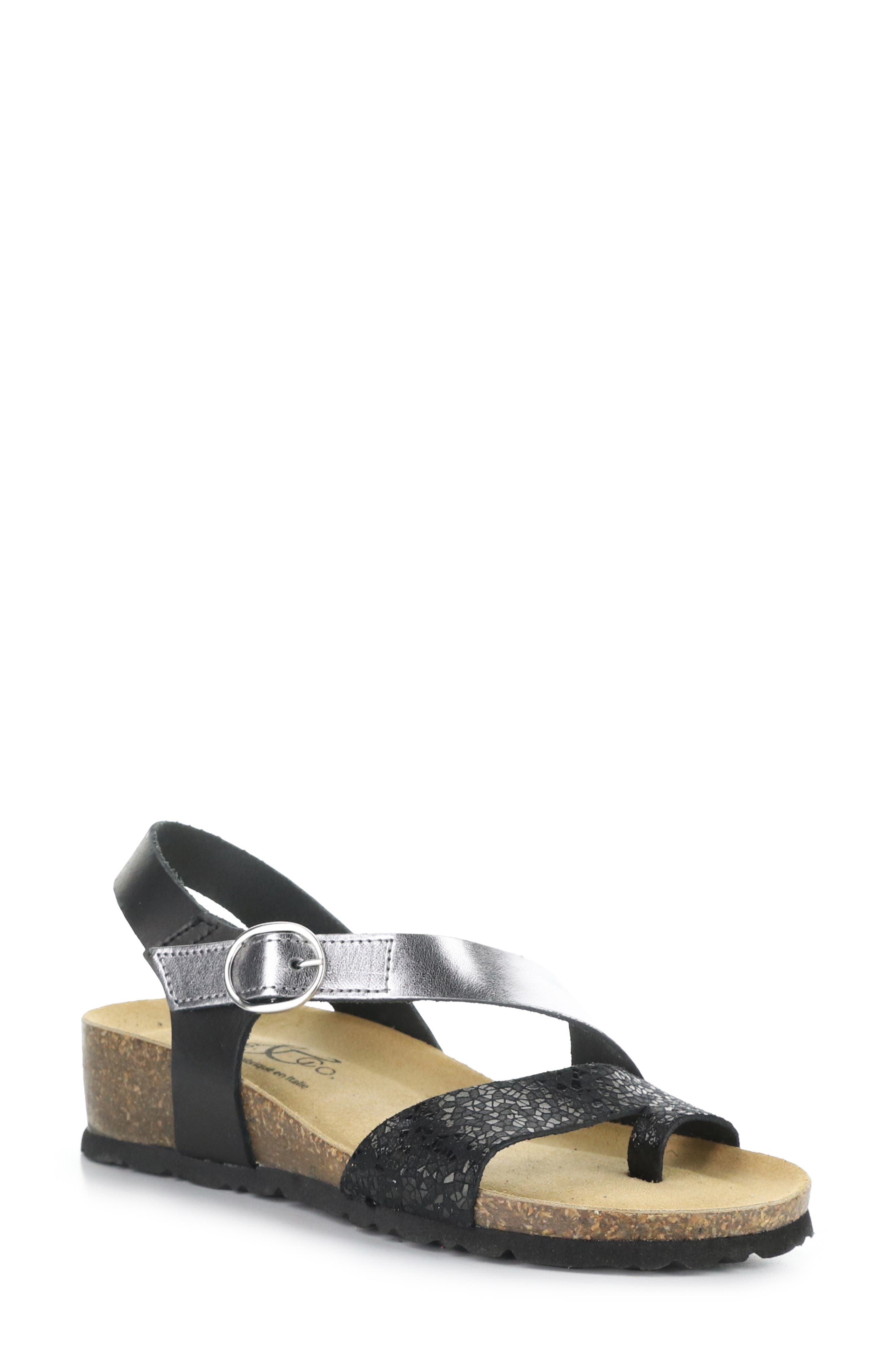 Bos. & Co. Luissa Slingback Platform Wedge Sandal, Main, color, 