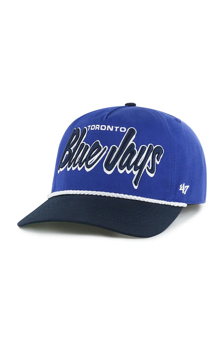 '47 Men's '47 Royal Toronto Blue Jays Dropshadow Rope Hitch Adjustable Hat, Alternate, color, 