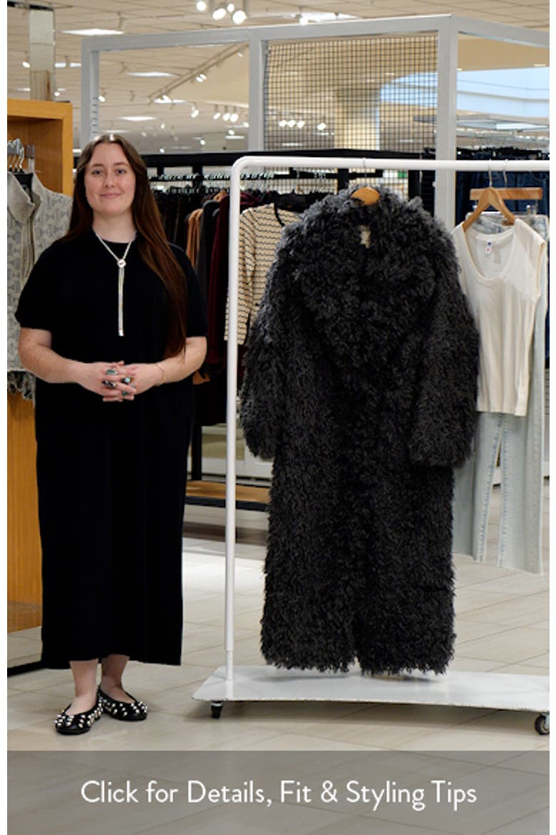Lizbeth Faux Fur Longline Jacket video