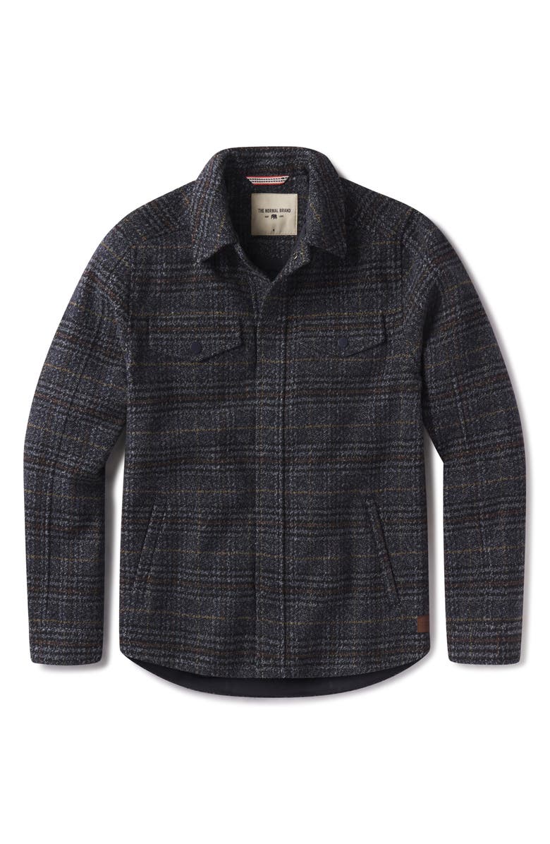 The Normal Brand Legend Jacket, Alternate, color, Navy Plaid