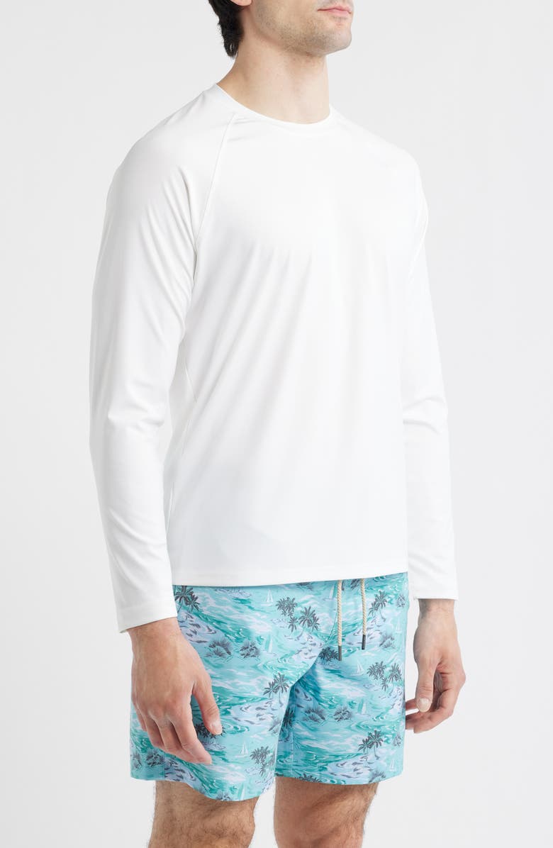 Fair Harbor Anchor Long Sleeve Rashguard, Alternate, color, White