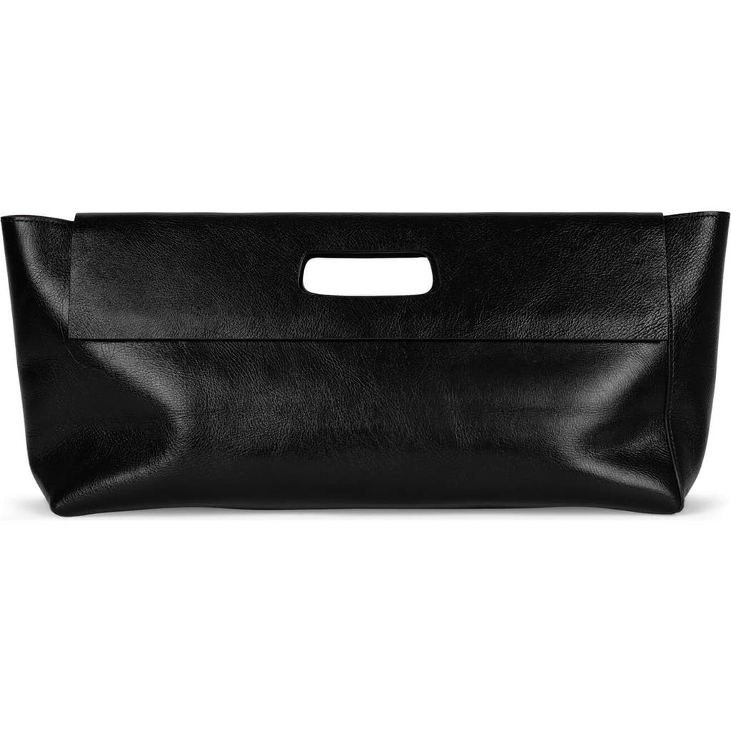 Jeffrey Campbell Toolbox Leather Clutch In Black