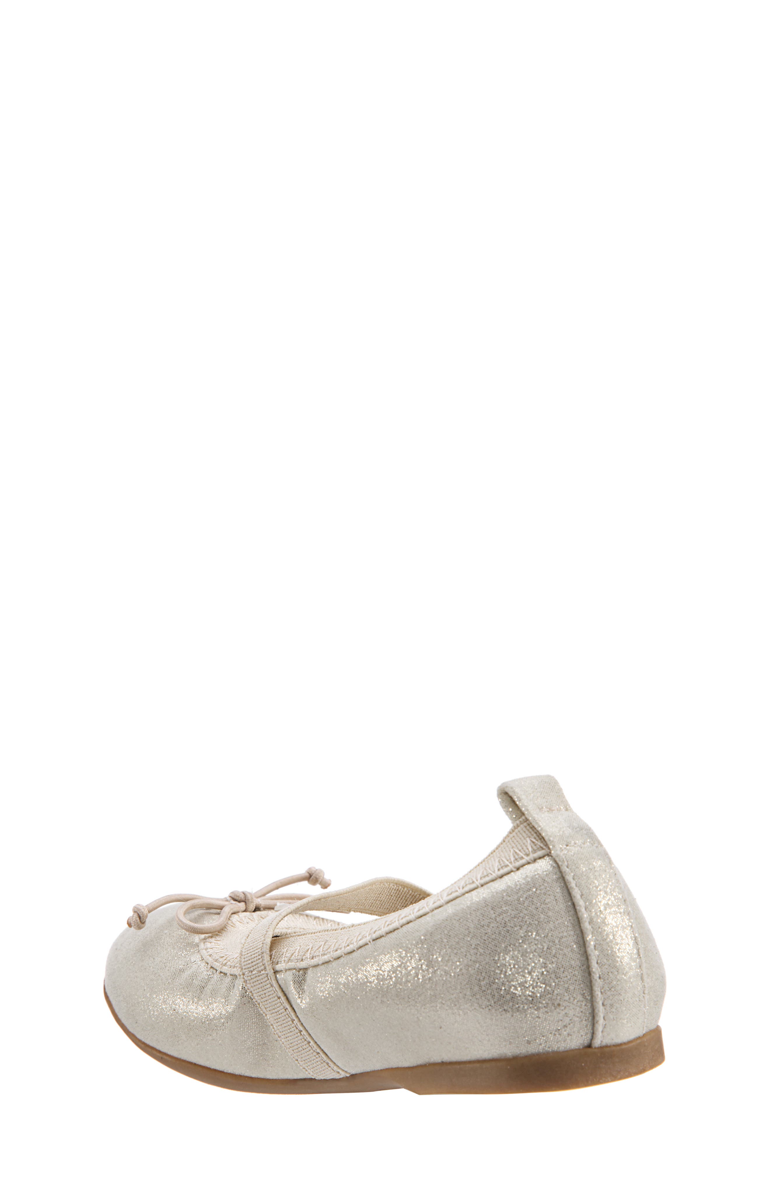 Nina Esther Ballet Flat, Alternate, color, Platino Shimmer