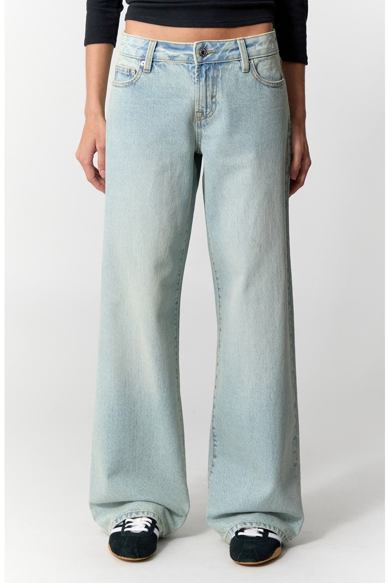 Casey Low Rise Baggy Jeans, Main, color, LIGHT INDIGO