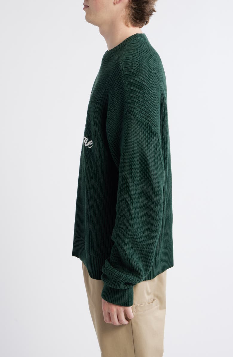 PacSun By My Name Crewneck Cotton Sweater, Alternate, color, Green