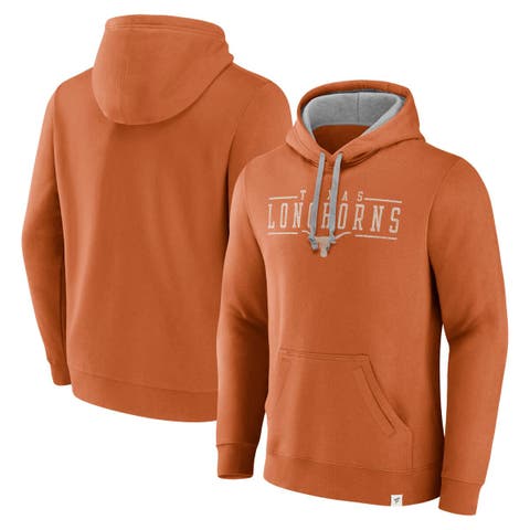 Men's Fanatics  Texas Orange Texas Longhorns Second Wind Distressed Pullover Hoodie