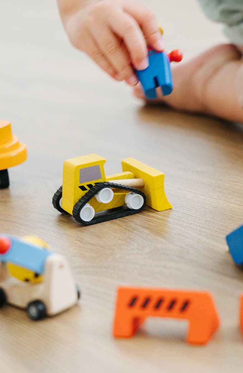 PlanToys<sup>®</sup> Road Construction Playset, Alternate, color, Yellow