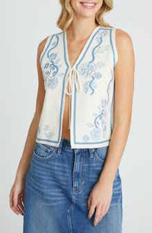 Driftwood Ravishing Roses Sweater Vest