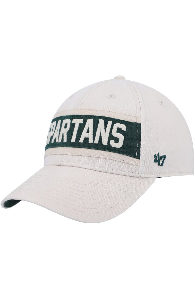 '47 Men's '47 Cream Michigan State Spartans Crossroad MVP Adjustable Hat, Alternate, color, Cream