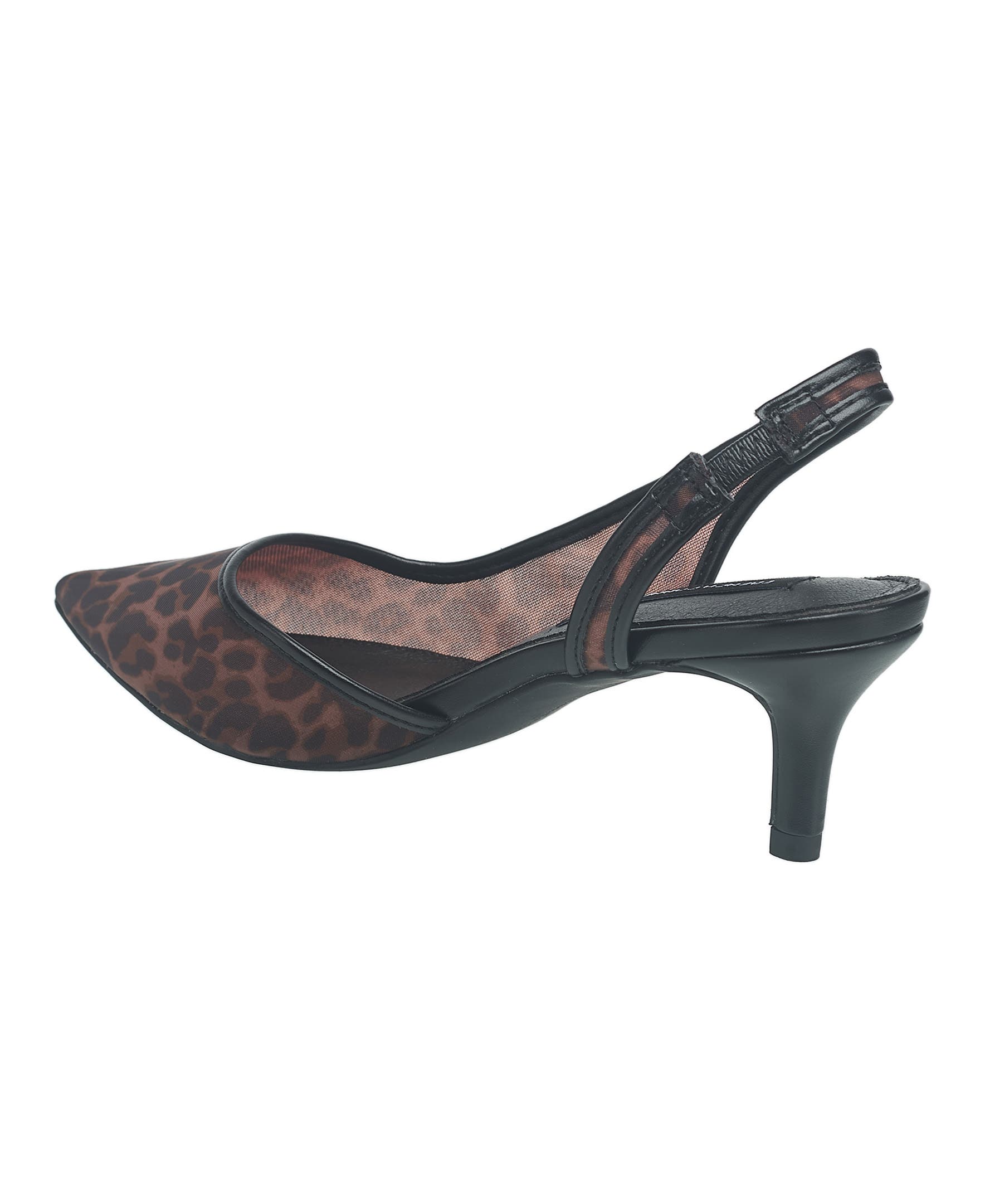 French Connection Ladies Quest Slingback Kitten Heel, Alternate, color, Leopard