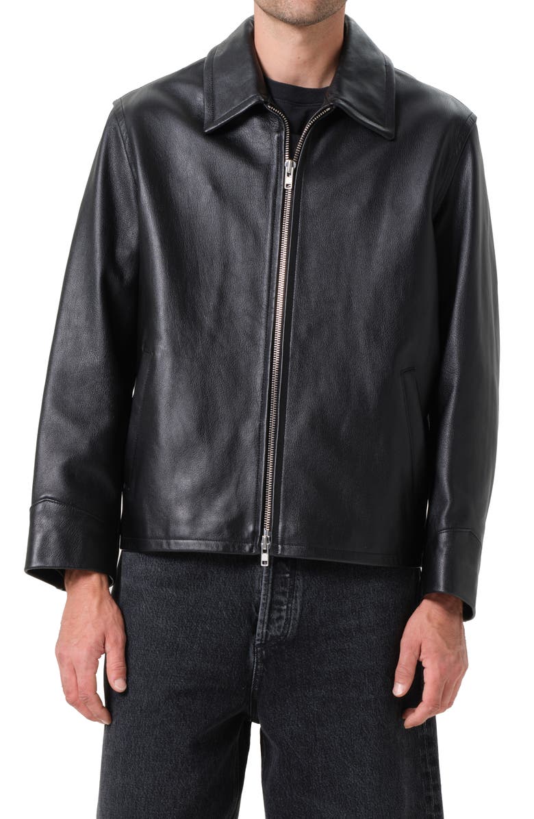 AGOLDE Chadwick Leather Jacket, Main, color, 
