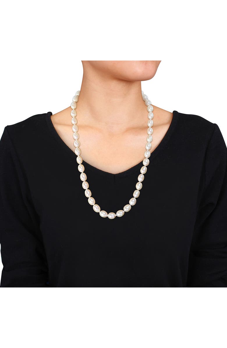 DELMAR Cultured Pearl Necklace, 9.5–10mm, Alternate, color,