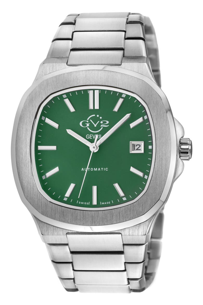Potente Swiss Automatic Stainless Steel Bracelet Watch, 40mm, Main, color, STAINLESS STEEL