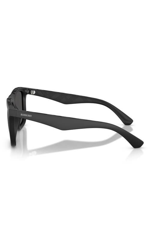 Burberry 55mm Square Sunglasses In Matte Black/dark Grey