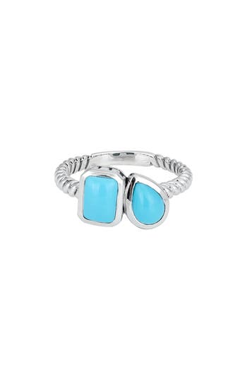 Samuel B. Silver 1.55 Ct. Tw. Sleeping Beauty Ring In Silver