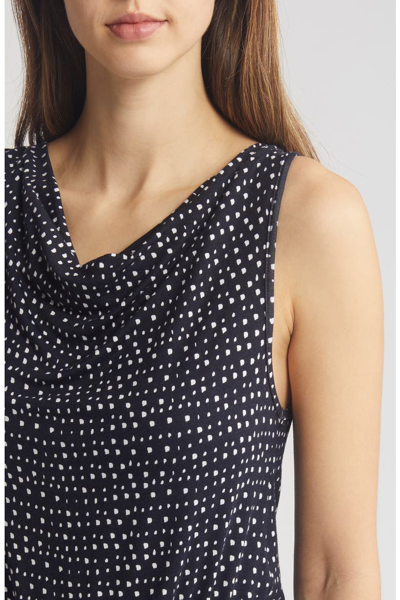 Cowl Neck Crop Jumpsuit, Alternate, color, NAVY