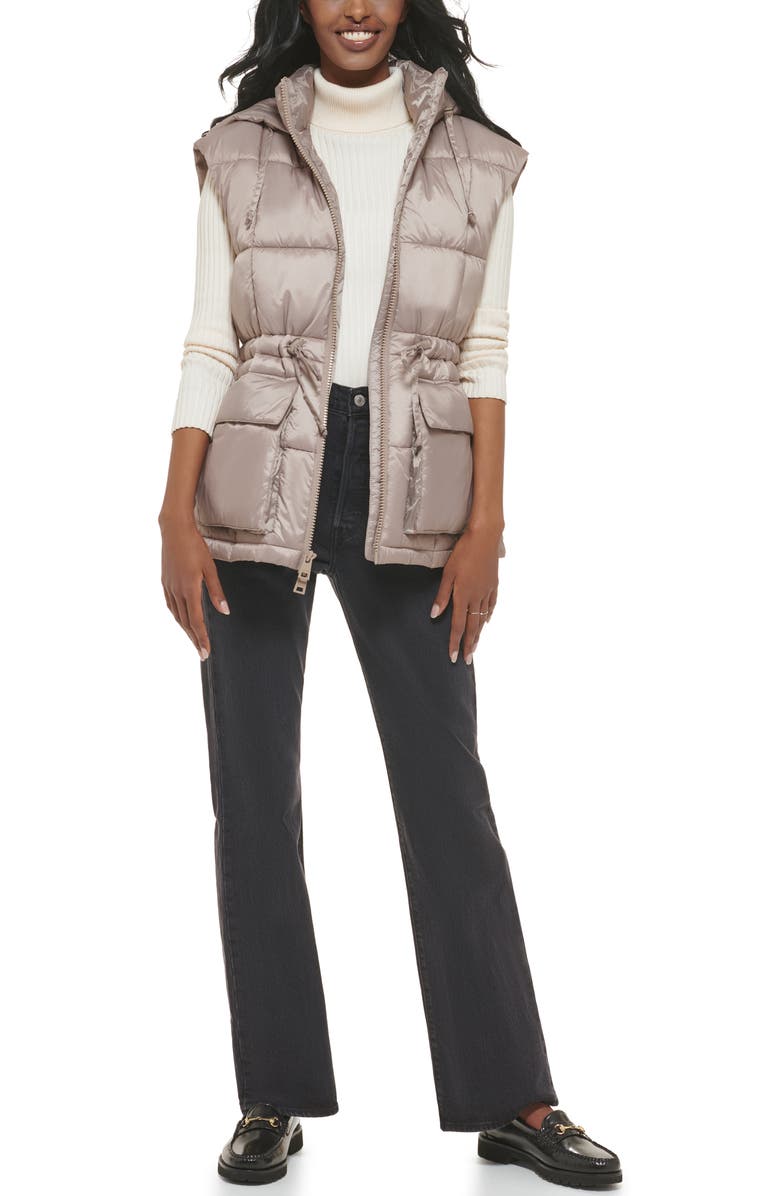 Levi's<sup>®</sup> Cinch Waist Hooded Vest, Alternate, color, 