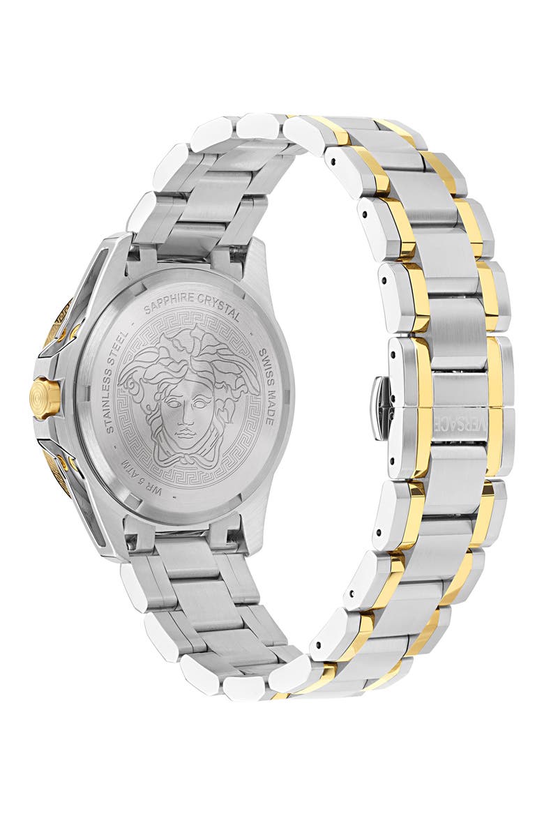 V-Galaxy Moonphase Two-Tone Bracelet Watch, 43mm, Alternate, color, TWO TONE