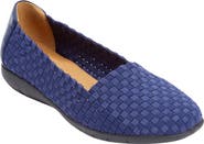 Comfortview The Bethany Stretch Woven Slip On Flat
