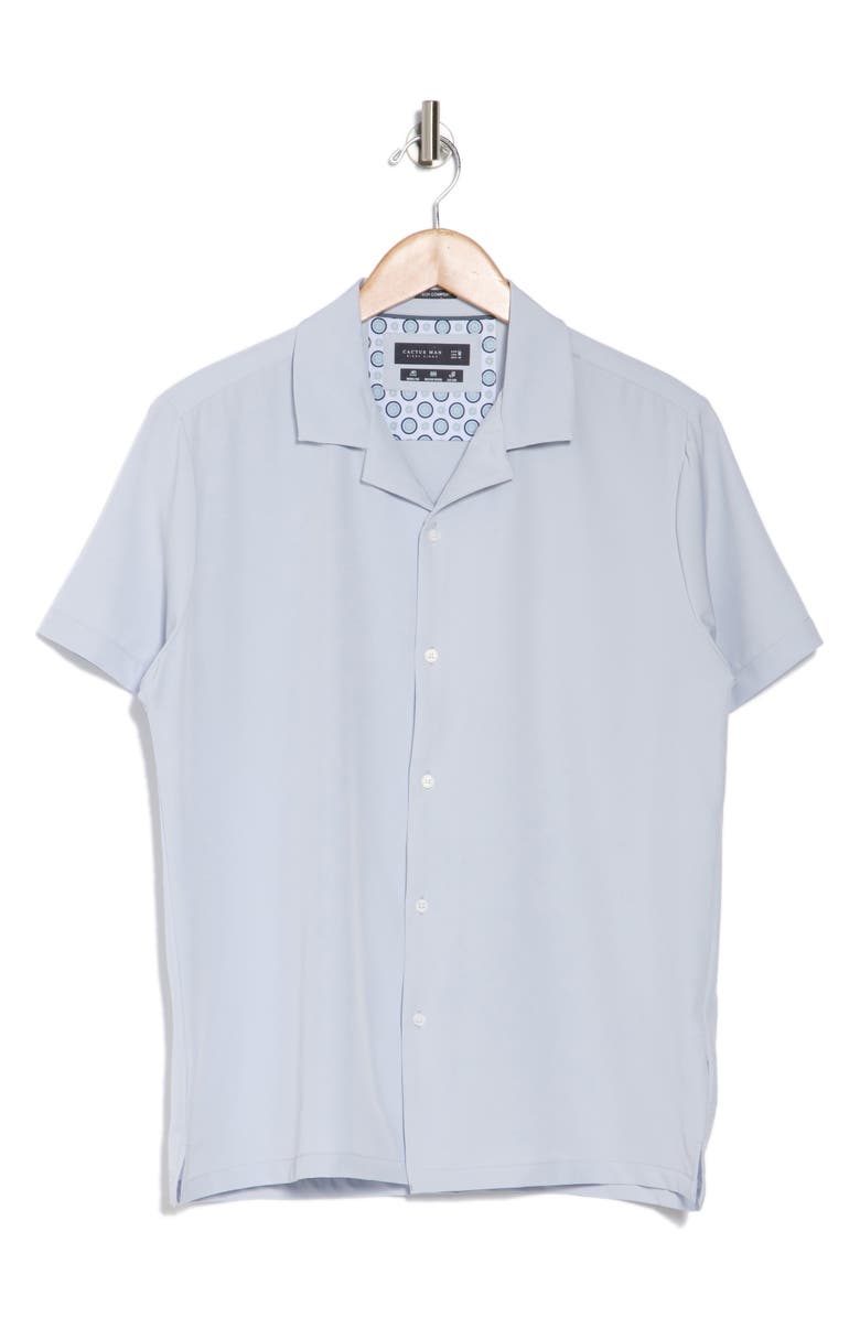 DENIM AND FLOWER Textured Camp Shirt, Alternate, color,