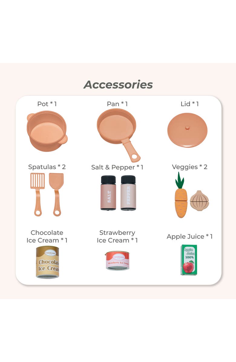 Teamson Kids Little Chef Chester Play Kitchen 
Accessories, Alternate, color, Peach