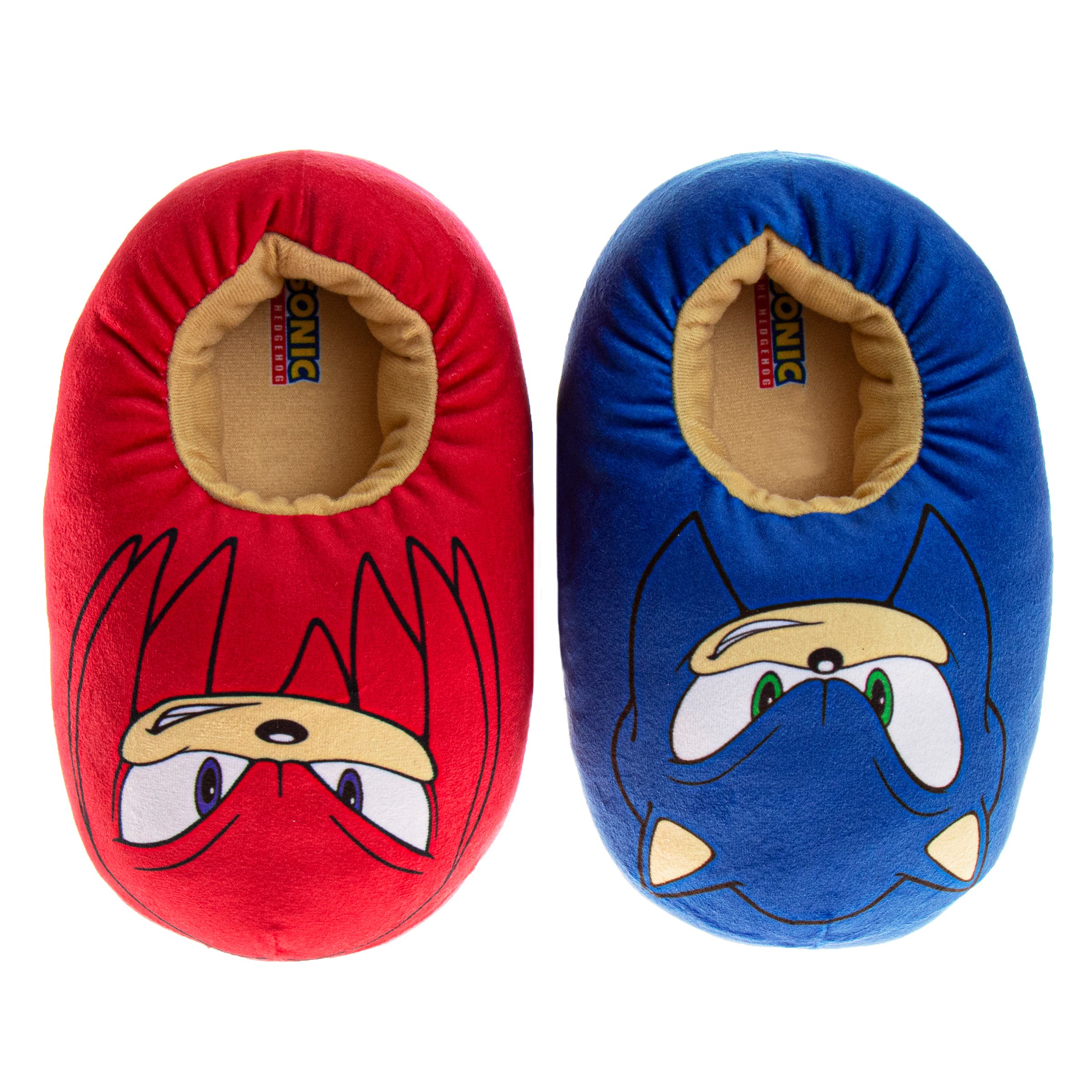 Sonic the Hedgehog Plush Warm House Slippers, Main, color, Red/Blue