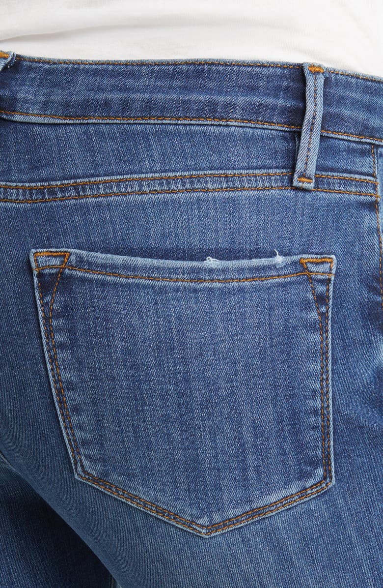 FRAME Le Crop Raw Hem Mini Boot Jeans, Alternate, color,