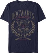 HARRY POTTER Men's Harry Potter Hogwarts Quidditch Red Crest Graphic T-Shirt