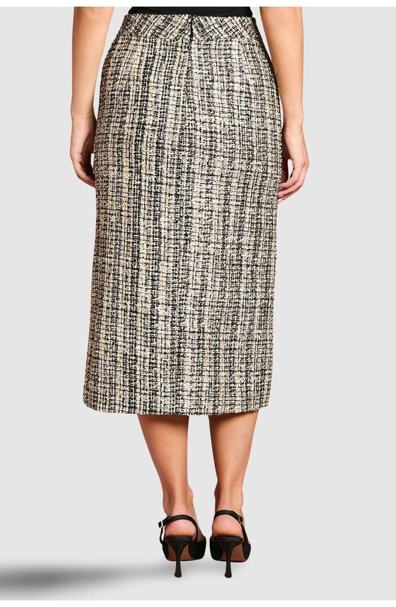 Coast Sequin Tweed Midi Skirt, Alternate, color, Mono