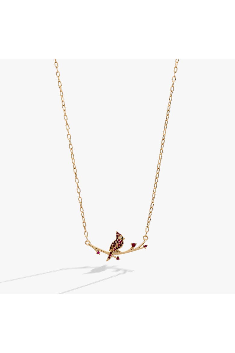 Cardinal Necklace, Main, color, Gold