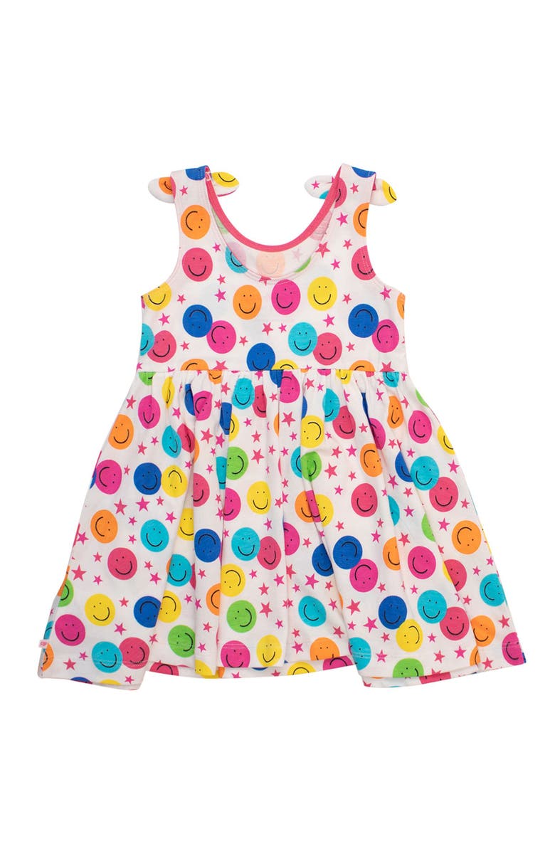 RuffleButts Baby Girls Tie Shoulder Twirl Dress, Alternate, color, 