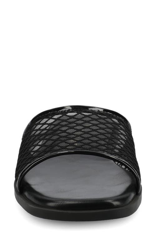 Journee Collection Breckley Flat Slide Sandal In Black