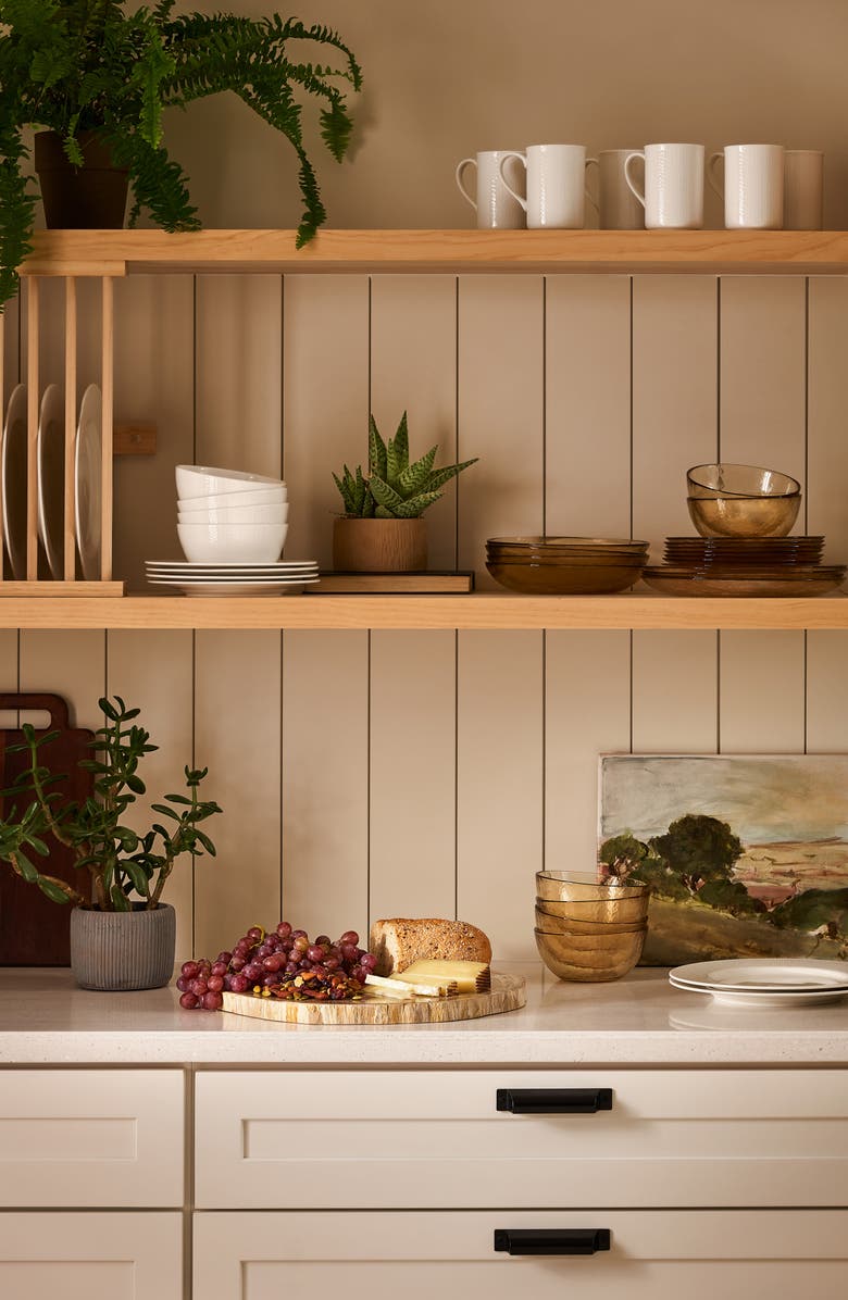 Fortessa Amanda Embossed 16-Piece Dinnerware Set, Alternate, color, White