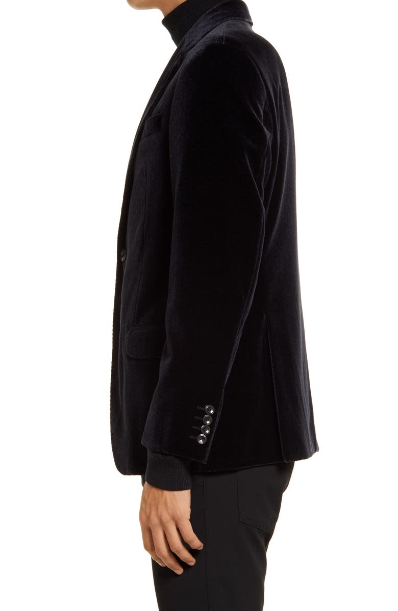 Emporio Armani G-Line Velvet Sport Coat, Alternate, color,