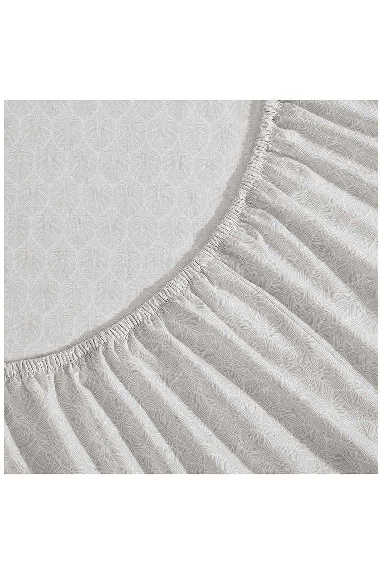 Line Palms 200 Thread Count Cotton Percale Sheet Set, Alternate, color, GREY