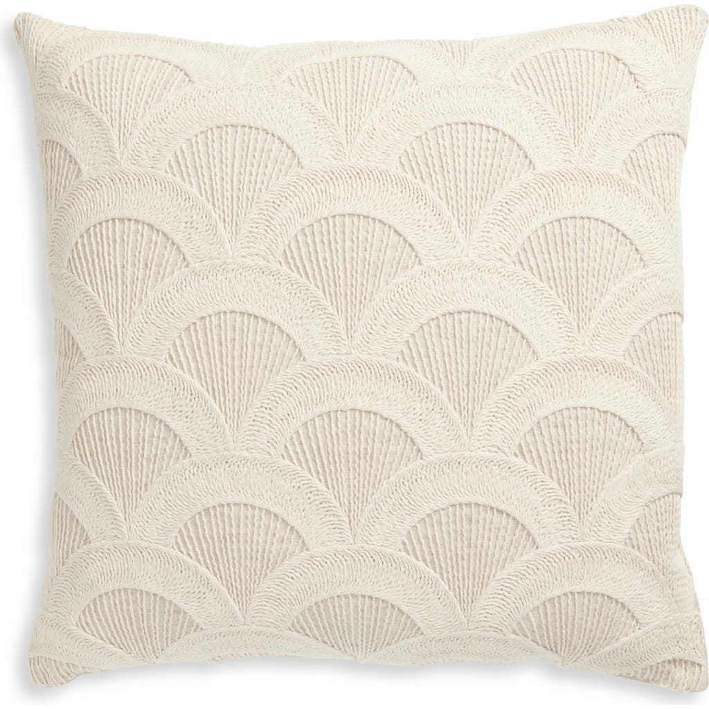 Tahari Scalloped Accent Pillow In Neutral