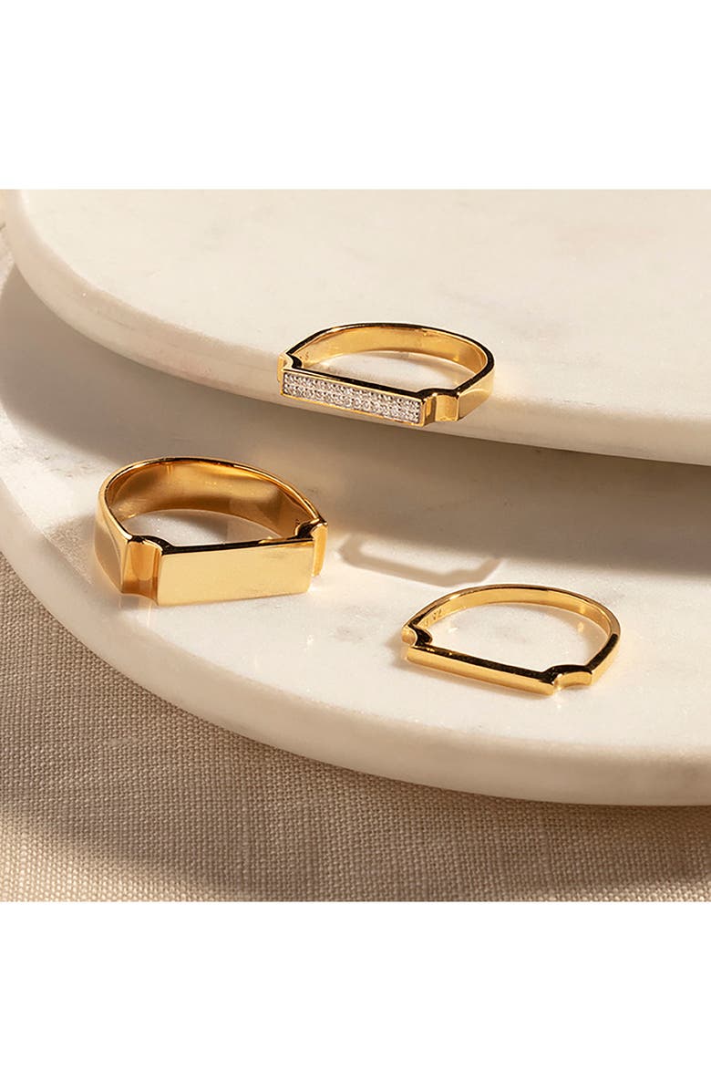 Monica Vinader Signature Thin Ring, Alternate, color, Gold
