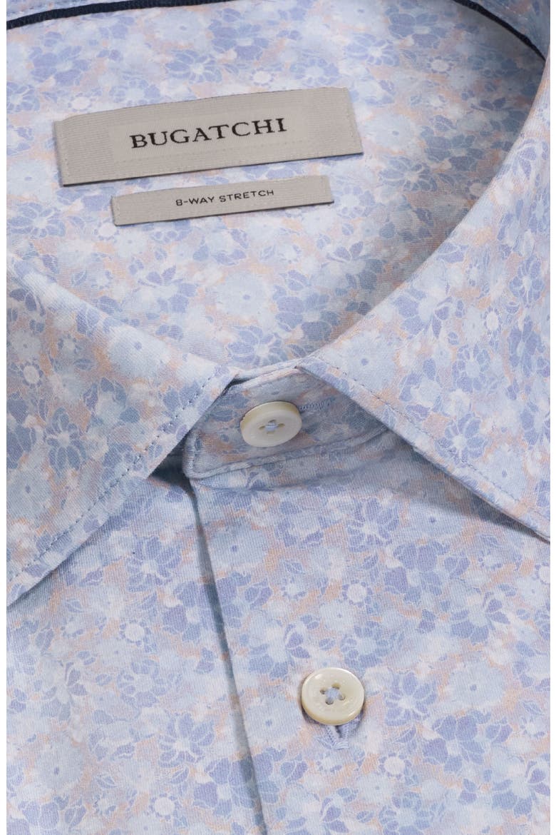 Miles OoohCotton® Print Short Sleeve Button-Up Shirt, Alternate, color, ORCHID