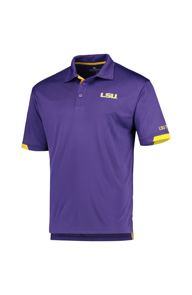 COLOSSEUM Men's Colosseum Purple LSU Tigers Santry Lightweight Polo, Alternate, color, Purple