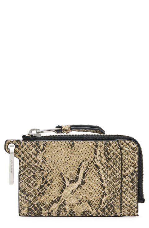 Remy Snakeskin Embossed Leather Wallet