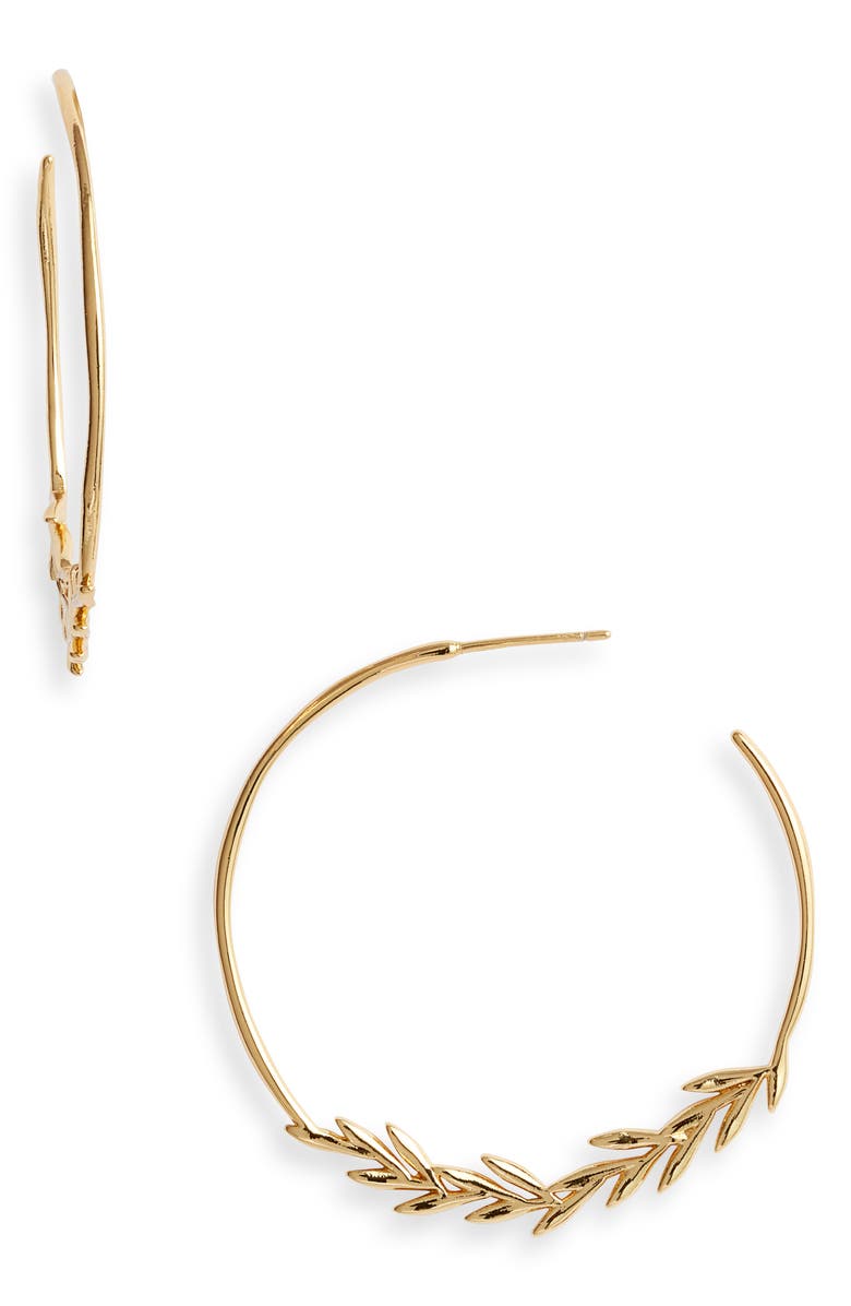 gorjana Willow Hoop Earrings, Main, color,
