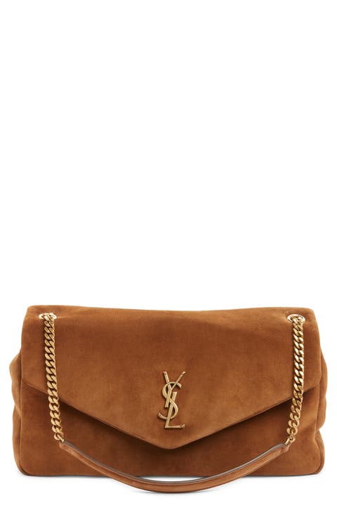 Large Calypso Suede Shoulder Bag