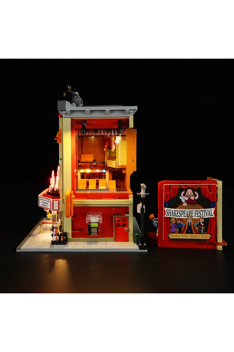 Movie Theatre Lighting Building Set City Street View CT2445B, Alternate, color, Multicolor