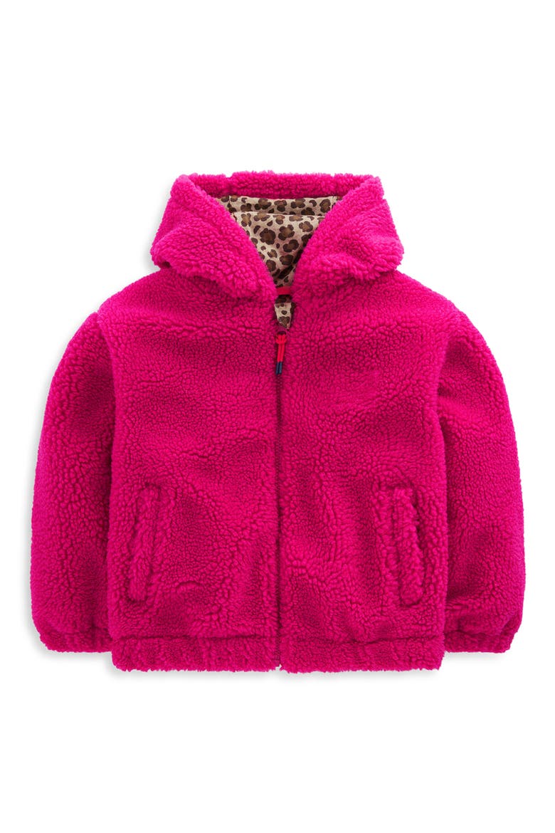 Kids' Relaxed Hooded Fleece Jacket, Main, color, PINK