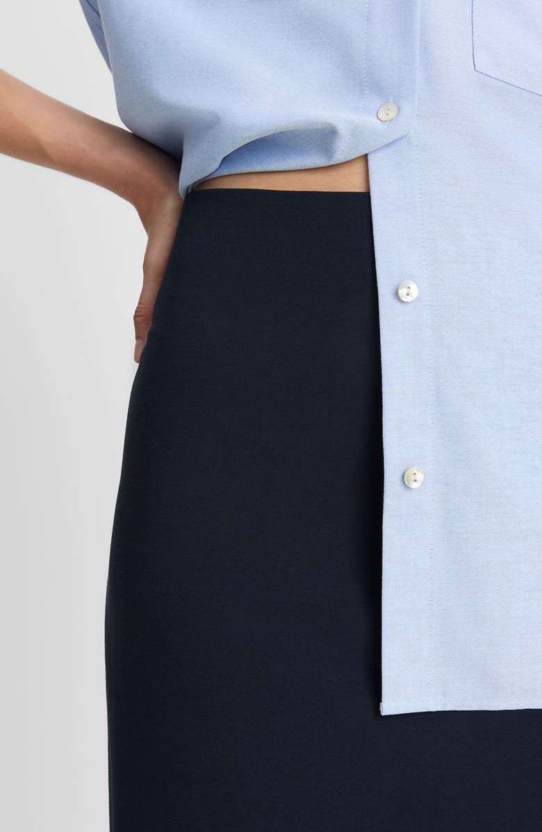 Vince Lean Maxi Pencil Skirt, Alternate, color, Coastal Blue